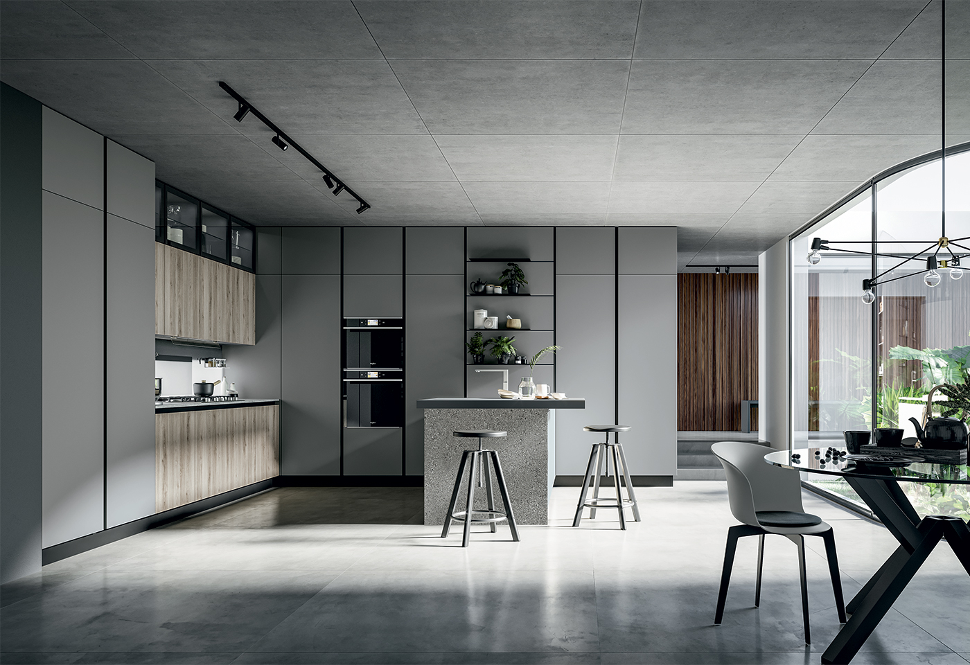 cucina-di-design-elegante-grigio-round-arredo3
